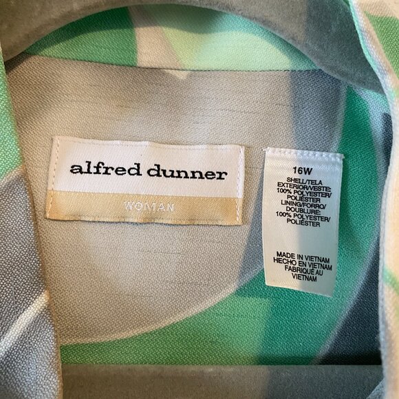 Alfred Dunner Mandarin collar blazer with pockets - Picture 2 of 4